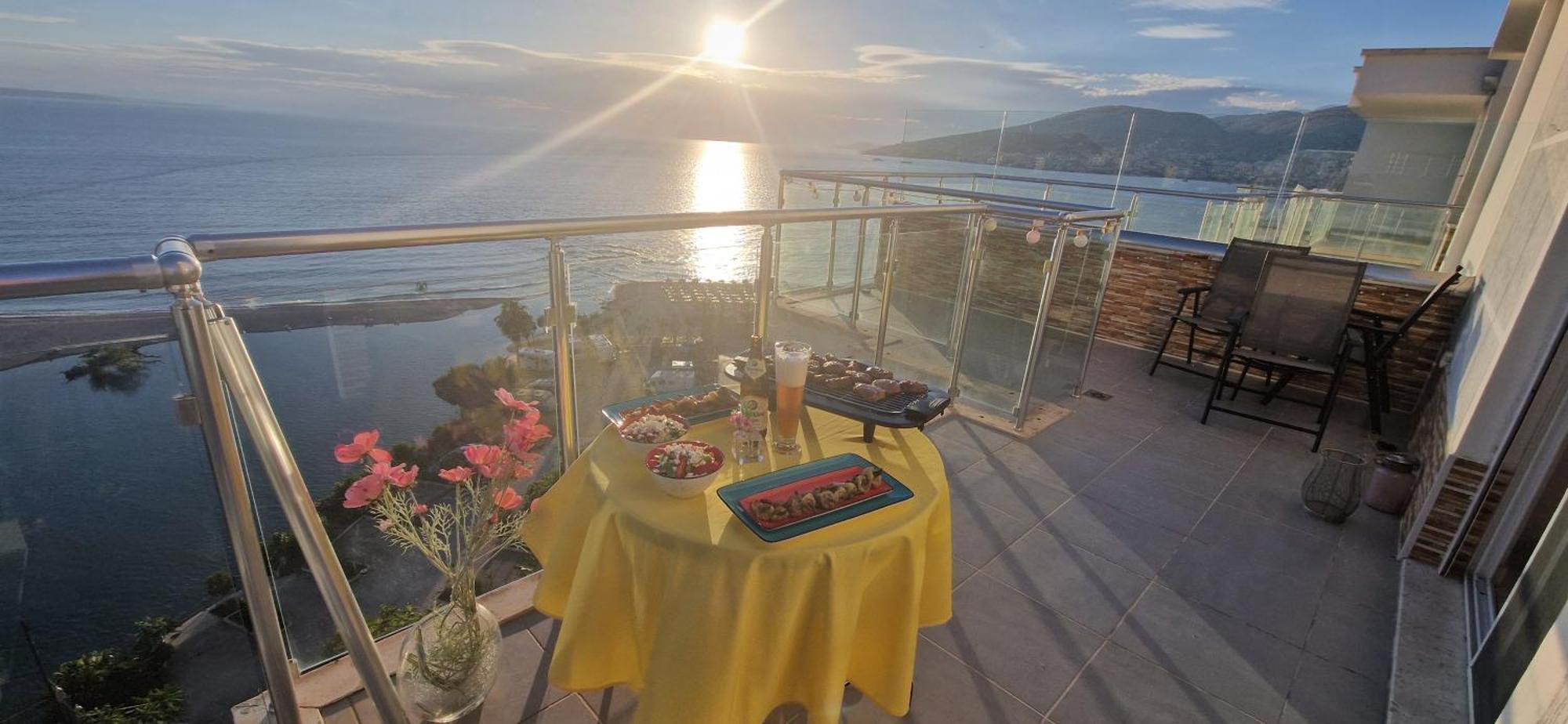 شقة Sadet'S Penthouse Saranda المظهر الخارجي الصورة